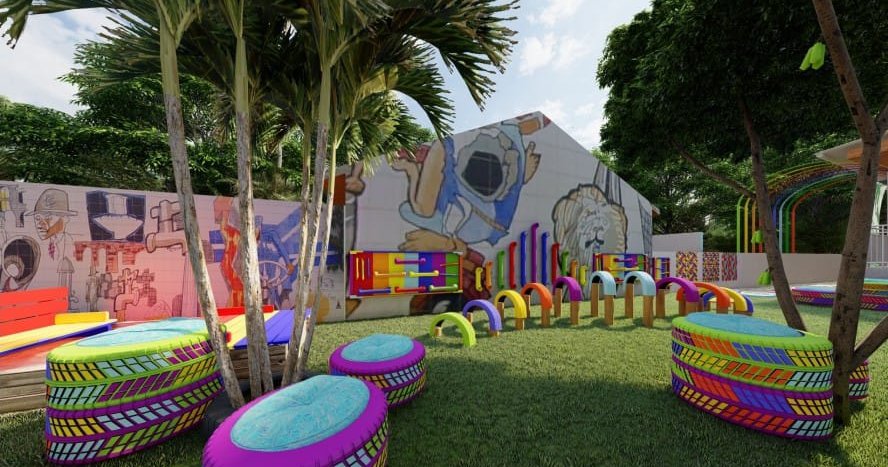 Escritório Modelo de Arquitetura cria jardim sensorial para a Apae