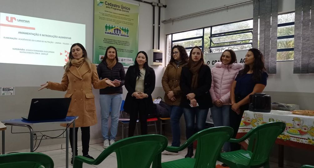 Curso de Nutrição desenvolve projeto sobre gestação.