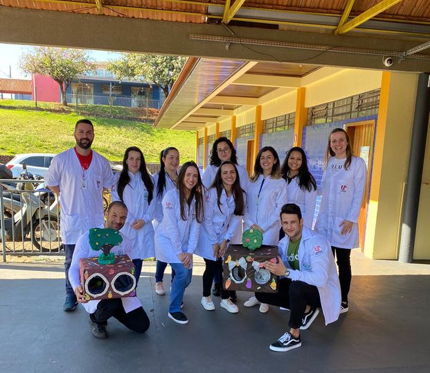 Curso de Nutrição leva dinâmica à Escola Ivo Welter.