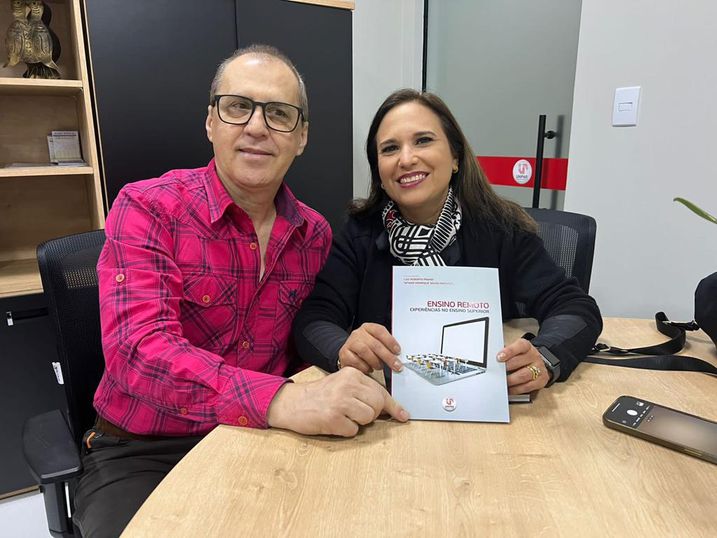 Com o professor Luiz Roberto Prandi.