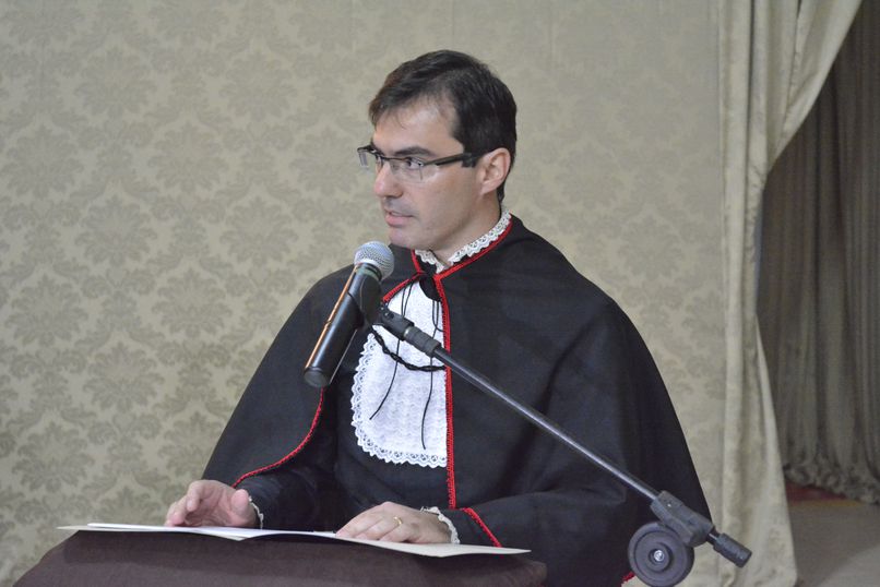 Cena da colação de grau em Guaíra da turma de Direito