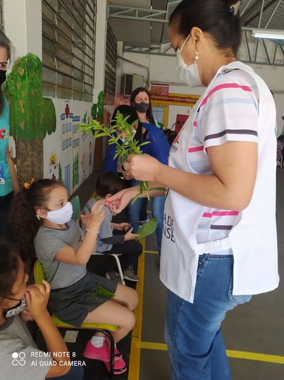 O objetivo principal do projeto foi instigar a curiosidade das crianças, estimulando os cinco sentidos.